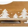 Luge traineau en pin Noel