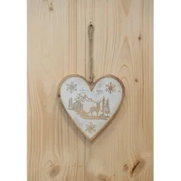 Cœur à suspendre Décor cerf
