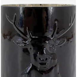 Photophore en verre teinté Cerf