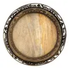 Plateaux en métal doré antique  et manguier Cerf et Biche