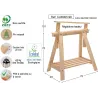 Tréteau Architecte non vernis