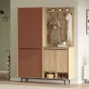 Meuble d'entrée avec placard à chaussures et patères Sylvie
