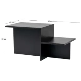 Table basse en aggloméré 80 x 40 x 40 cm Harmony