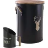 Tabouret et seau à pellets avec pelle Au coin du feu