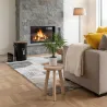 Tabouret et seau à pellets avec pelle Au coin du feu