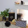 Tabouret et seau à pellets avec pelle Au coin du feu