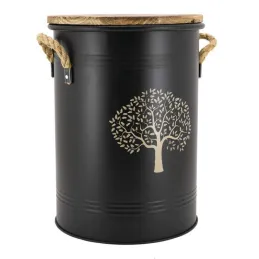 Tabouret et seau à pellets avec pelle Au coin du feu