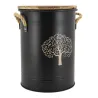 Tabouret et seau à pellets avec pelle Au coin du feu