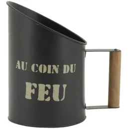 Tabouret et seau à pellets avec pelle Au coin du feu