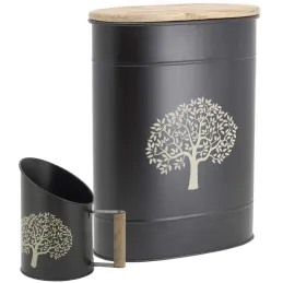 Tabouret et seau à pellets avec pelle Arbre