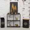 Tabouret et seau à pellets avec pelle Arbre