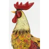 Statue de Coq en métal coloré