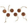 Lot de 6 grelots en métal vieilli
