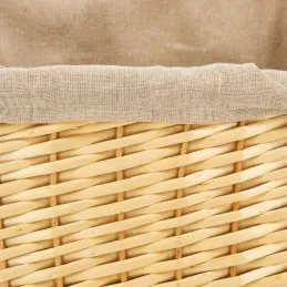 Porte-revues en osier naturel
