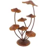 Décoration de jardin champignons rouille 26 x 21 x 44 cm