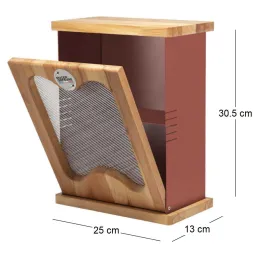 Garde-manger en acier galvanisé et bois