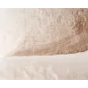 Fauteuil effet fourrure blanche