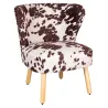 Fauteuil effet peau de vache