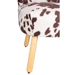 Fauteuil effet peau de vache