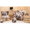 Fauteuil effet peau de vache
