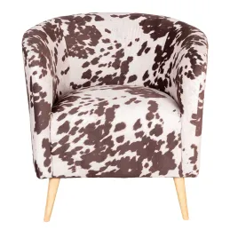 Fauteuil effet peau de vache