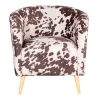 Fauteuil effet peau de vache