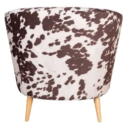 Fauteuil effet peau de vache