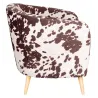 Fauteuil effet peau de vache