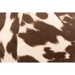 Coussin/pouf boule effet peau de vache