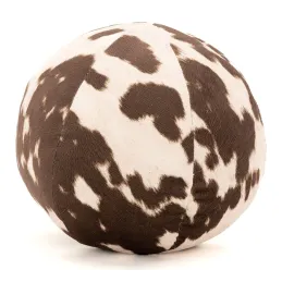 Coussin/pouf boule effet peau de vache
