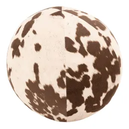 Coussin/pouf boule effet peau de vache