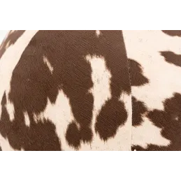 Coussin/pouf boule effet peau de vache