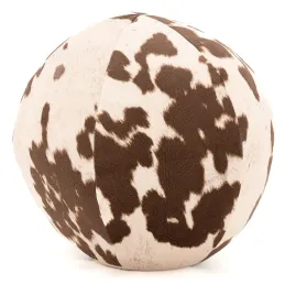 Coussin/pouf boule effet peau de vache