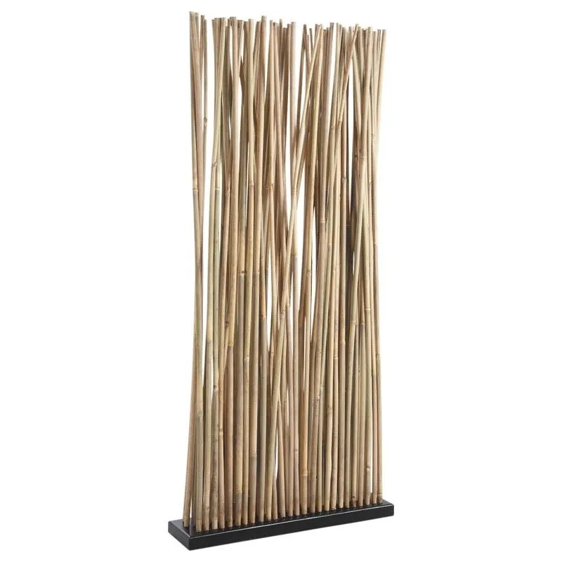 Paravent et 70 tiges de bambou