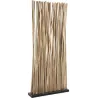 Paravent et 70 tiges de bambou