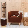 Fauteuil en bouclette coloré
