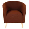 Fauteuil en bouclette coloré