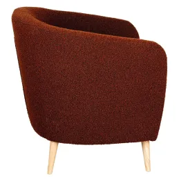 Fauteuil en bouclette coloré