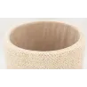 Pouf / coffre en laine et manguier