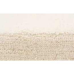 Banc blanc tissu bouclettes