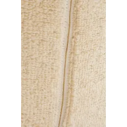 Banc blanc tissu bouclettes