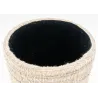 Pouf / coffre bouclette en laine