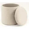 Pouf / coffre en bouclette