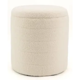 Pouf / coffre en bouclette