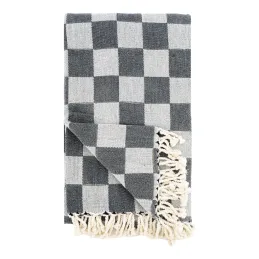 Plaid en coton damier