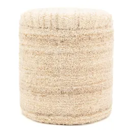 Pouf / coffre en laine bouclette