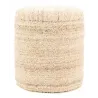 Pouf / coffre en laine bouclette