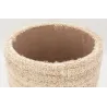 Pouf / coffre en laine bouclette