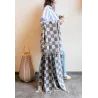 Plaid en coton damier