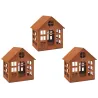 Lanterne maison en métal vieilli